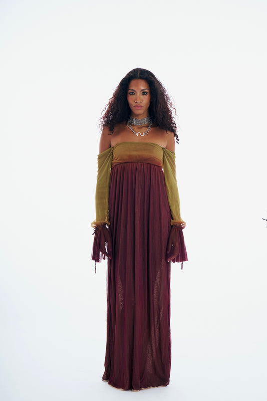 Curtain Long Dress