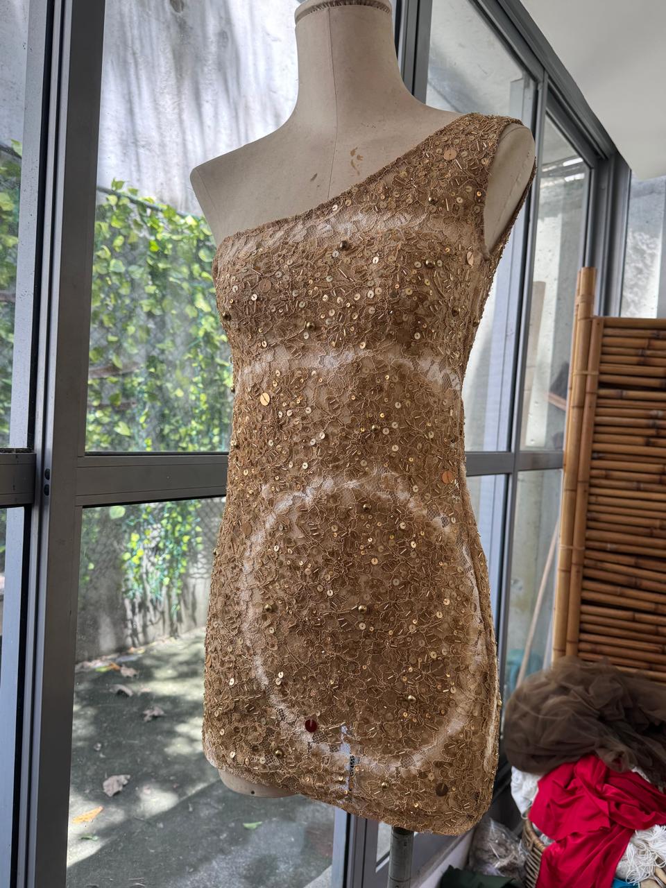 ONE SHOULDER MINI DRESS
