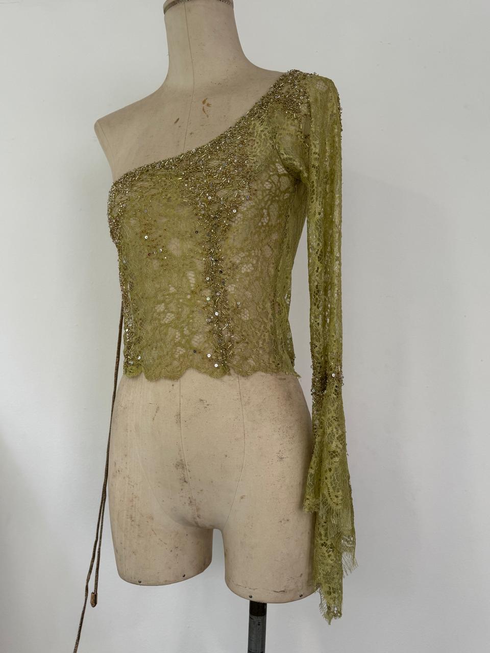 ONE SHOULDER LONG SLEEVE TOP