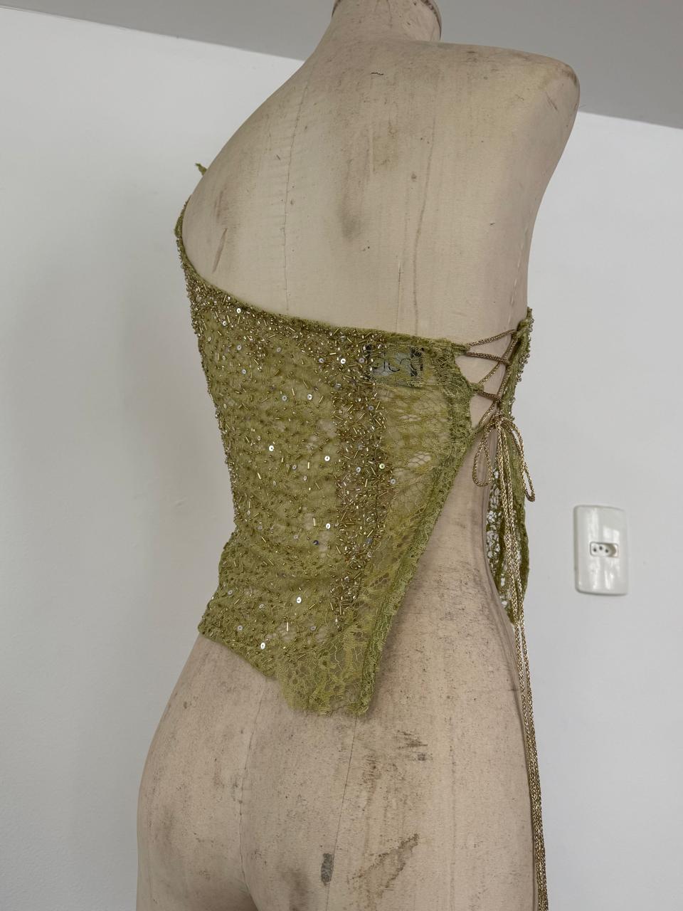 ONE SHOULDER STRING TOP