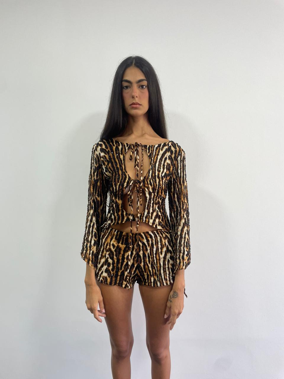 TIGER PRINT SHORTS